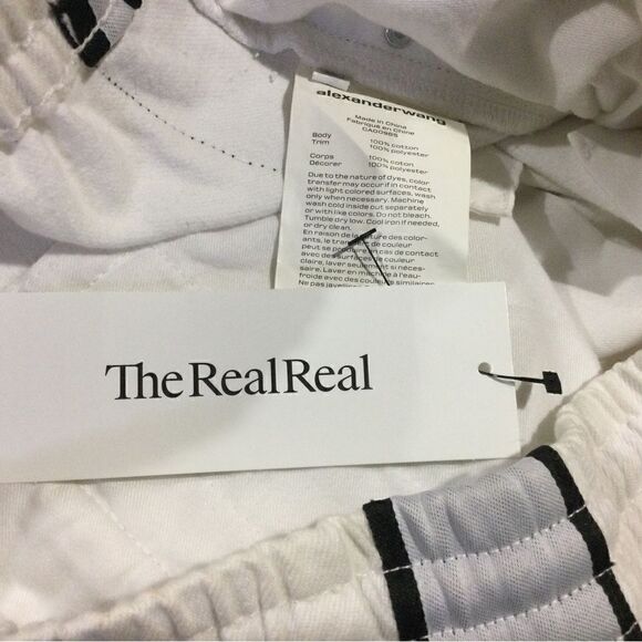 ALEXANDER WANG Side Tape Logo Jean Joggers Track Pants in Denim - Picture 7 of 9